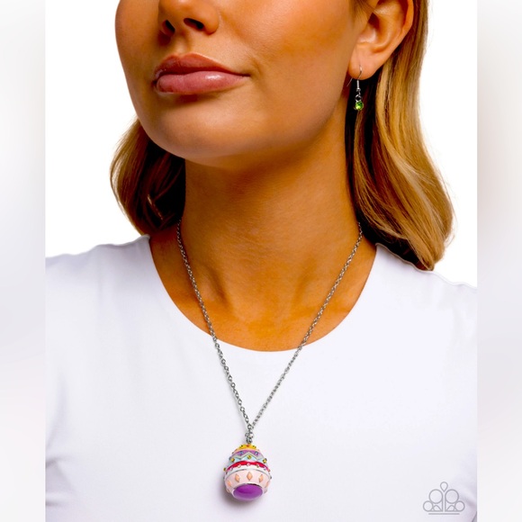 🌷🐰🌷 “ECLECTIC EASTER EGG”- MULTI NECKLACE PAPARAZZI❗️🌷🐰🌷 GORGEOUS❗️ - Picture 3 of 4